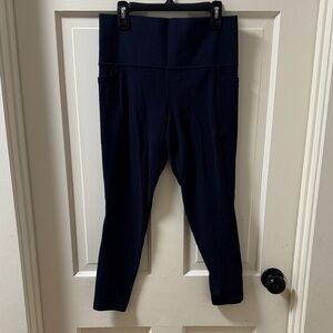 Athleta Navy Leggings - Salutation Stash 7/8